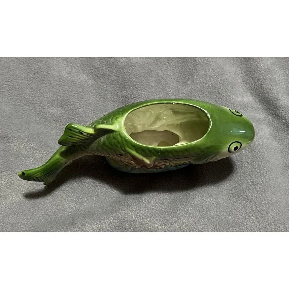 Vintage Planter/Vase Trout Fish -‎ Nancy Pew Giftware Co T13165